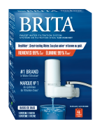 Système de filtration d’eau sur robinet de Brita®, modèle de base – blanc
