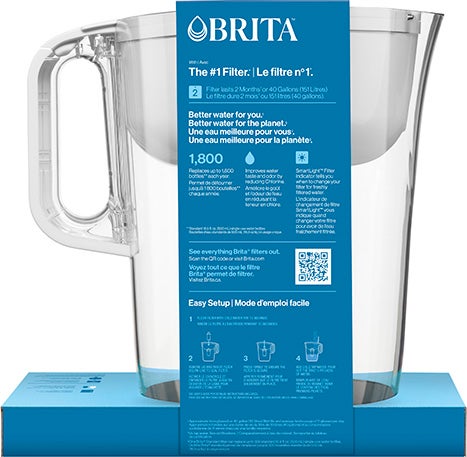 Brita® Grand pichet de filtration, modèle Huron