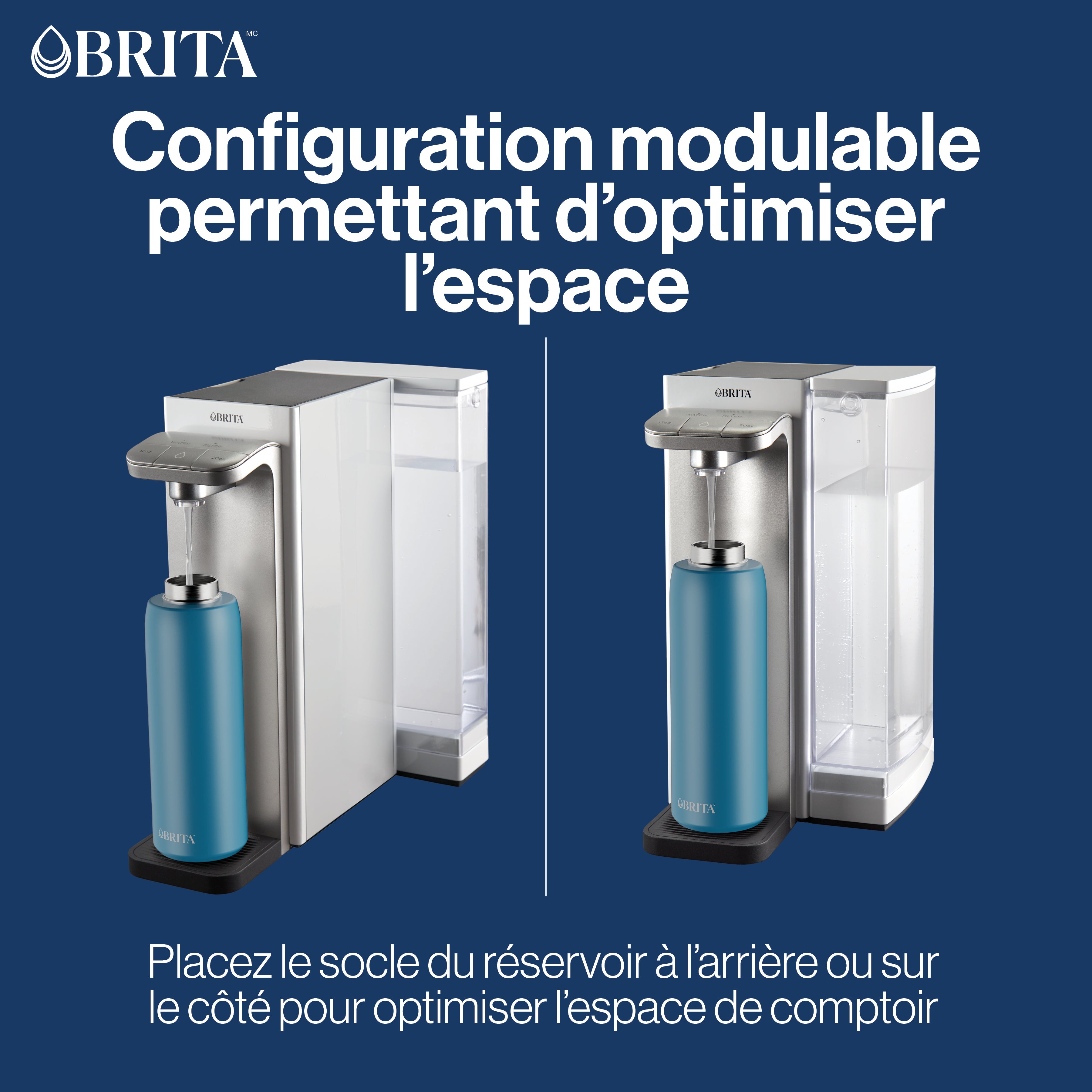 Puissant système de filtration d’eau instantanée Brita Hub